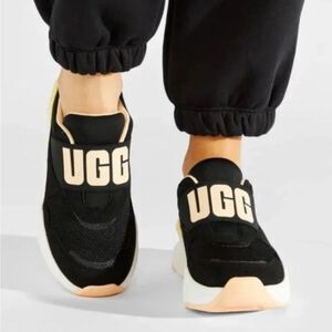 UGG LA FLEX WOMEN 1120704 BLACK PEACH SLIP ON SHOES WOMENS US 8/EU 39/UK 6